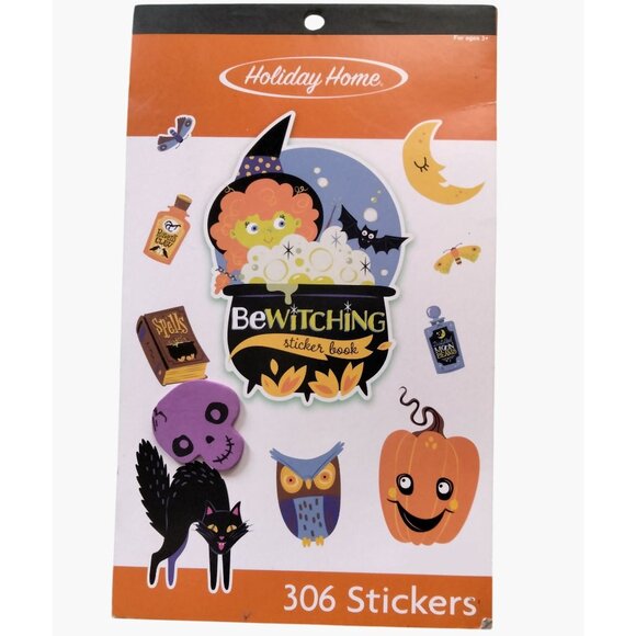 Holiday Home Bewitching Sticker Book Halloween Party 305 Count - Picture 1 of 9